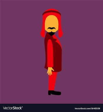 Flat icon on theme arabic business arabic vector image
