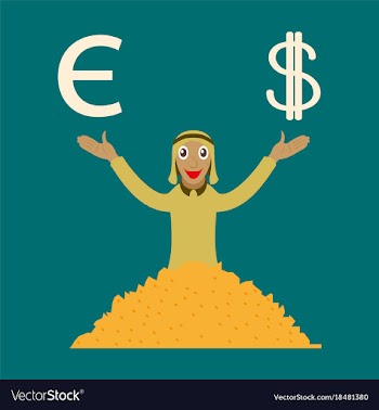 Flat icon on theme arabic business arabic vector image