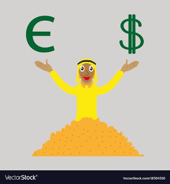 Flat icon on theme arabic business arabic vector image