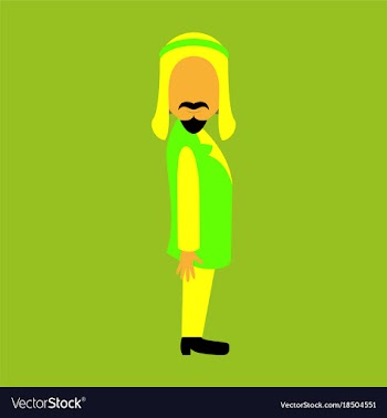 Flat icon on theme arabic business arabic vector image