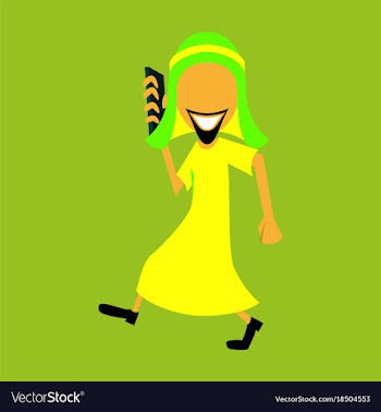 Flat icon on theme arabic business arabic vector image