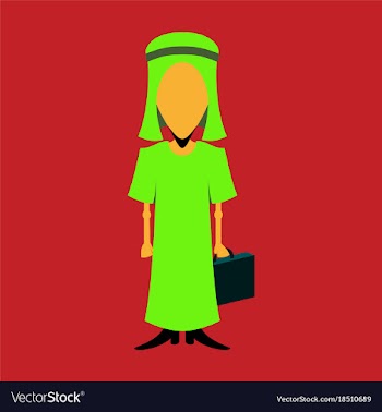 Flat icon on theme arabic business arabic vector image