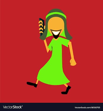 Flat icon on theme arabic business arabic vector image