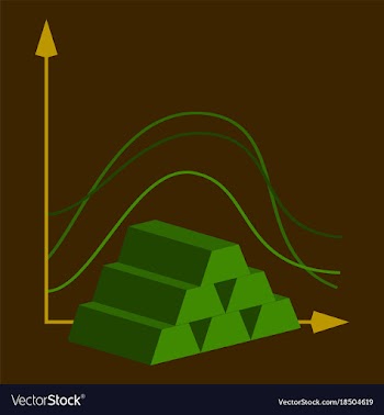 Flat icon on theme arabic business bar chart vector image
