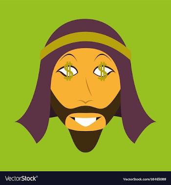 Flat icon on theme arabic business businessman vector image
