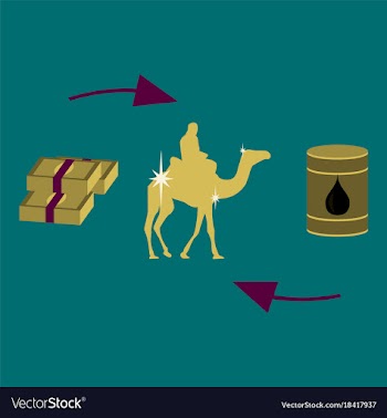 Flat icon on theme arabic business camel sale vector image