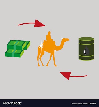 Flat icon on theme arabic business camel sale vector image