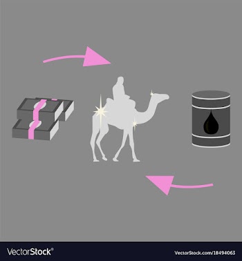 Flat icon on theme arabic business camel sale vector image