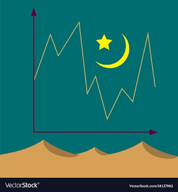 Flat icon on theme arabic business desert weather vector image