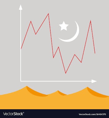 Flat icon on theme arabic business desert weather vector image