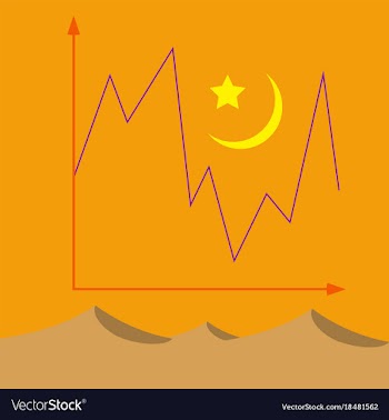 Flat icon on theme arabic business desert weather vector image