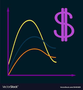 Flat icon on theme arabic business dollar chart vector image