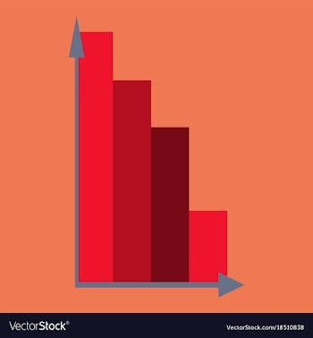 Flat icon on theme arabic business economic chart vector image