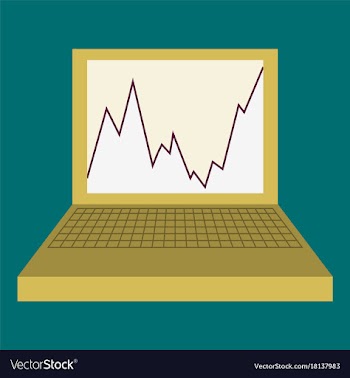 Flat icon on theme arabic business graph on vector image