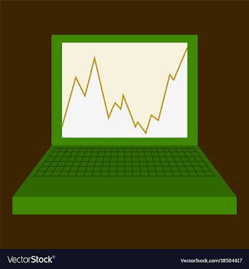 Flat icon on theme arabic business graph on vector image