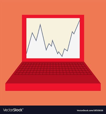 Flat icon on theme arabic business graph on vector image