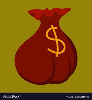 Flat icon on theme arabic business money bag vector image