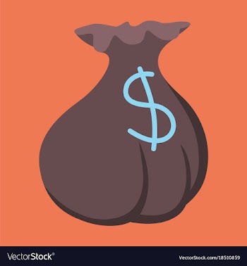 Flat icon on theme arabic business money bag vector image