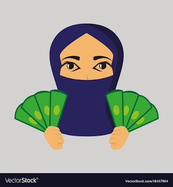 Flat icon on theme arabic business money muslim vector image