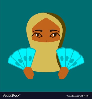 Flat icon on theme arabic business money muslim vector image