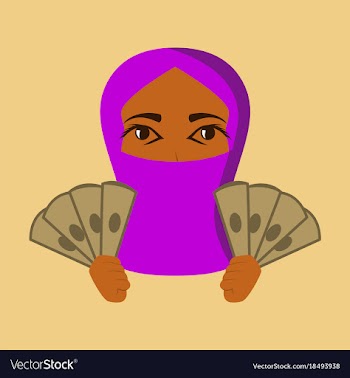 Flat icon on theme arabic business money muslim vector image