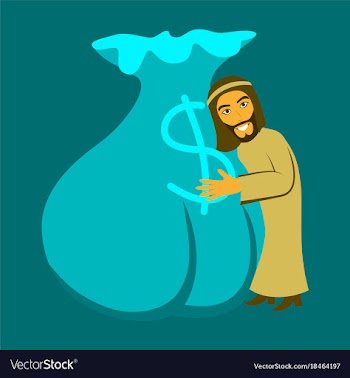 Flat icon on theme arabic business muslim and bag vector image