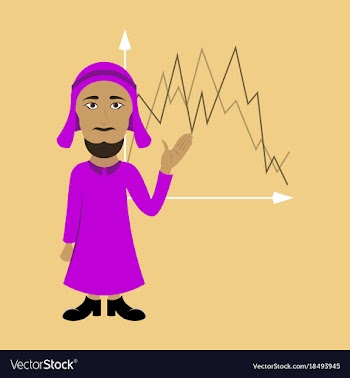 Flat icon on theme arabic business muslim and vector image