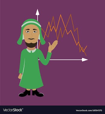 Flat icon on theme arabic business muslim and vector image