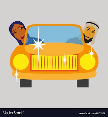 Flat icon on theme arabic business muslim in the vector image