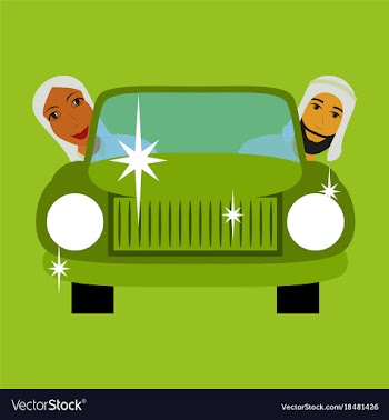 Flat icon on theme arabic business muslim in the vector image