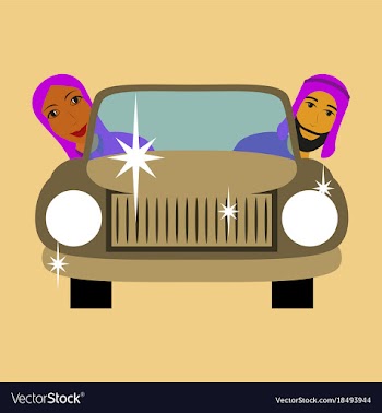 Flat icon on theme arabic business muslim in the vector image