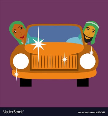 Flat icon on theme arabic business muslim in the vector image