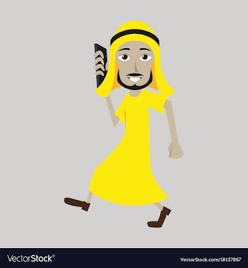 Flat icon on theme arabic business muslim vector image