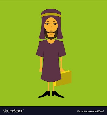 Flat icon on theme arabic business muslim vector image