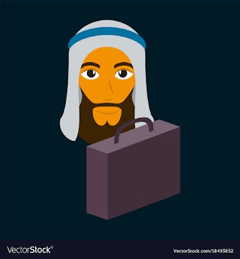 Flat icon on theme arabic business muslim vector image