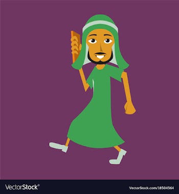 Flat icon on theme arabic business muslim vector image