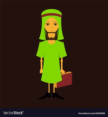 Flat icon on theme arabic business muslim vector image