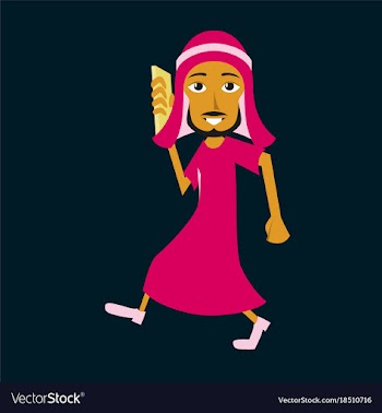 Flat icon on theme arabic business muslim vector image