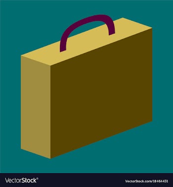Flat icon on theme arabic business office suitcase vector image
