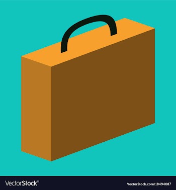 Flat icon on theme arabic business office suitcase vector image