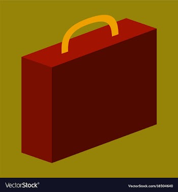 Flat icon on theme arabic business office suitcase vector image
