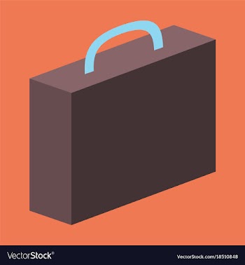 Flat icon on theme arabic business office suitcase vector image