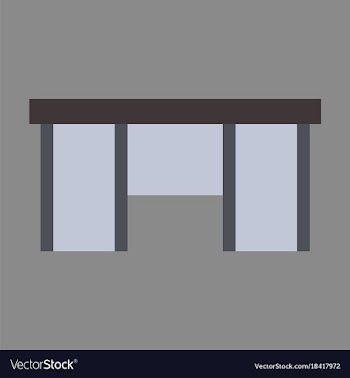 Flat icon on theme arabic business office table vector image