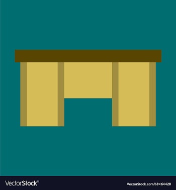 Flat icon on theme arabic business office table vector image