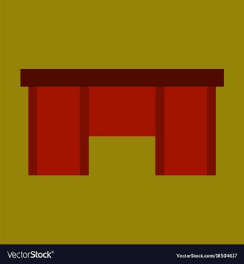 Flat icon on theme arabic business office table vector image