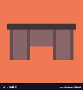 Flat icon on theme arabic business office table vector image