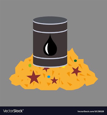 Flat icon on theme arabic business oil and gold vector image