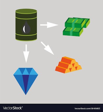 Flat icon on theme arabic business oil and money vector image