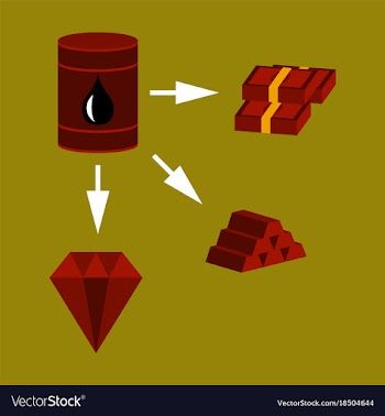 Flat icon on theme arabic business oil and money vector image