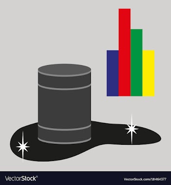Flat icon on theme arabic business oil chart vector image